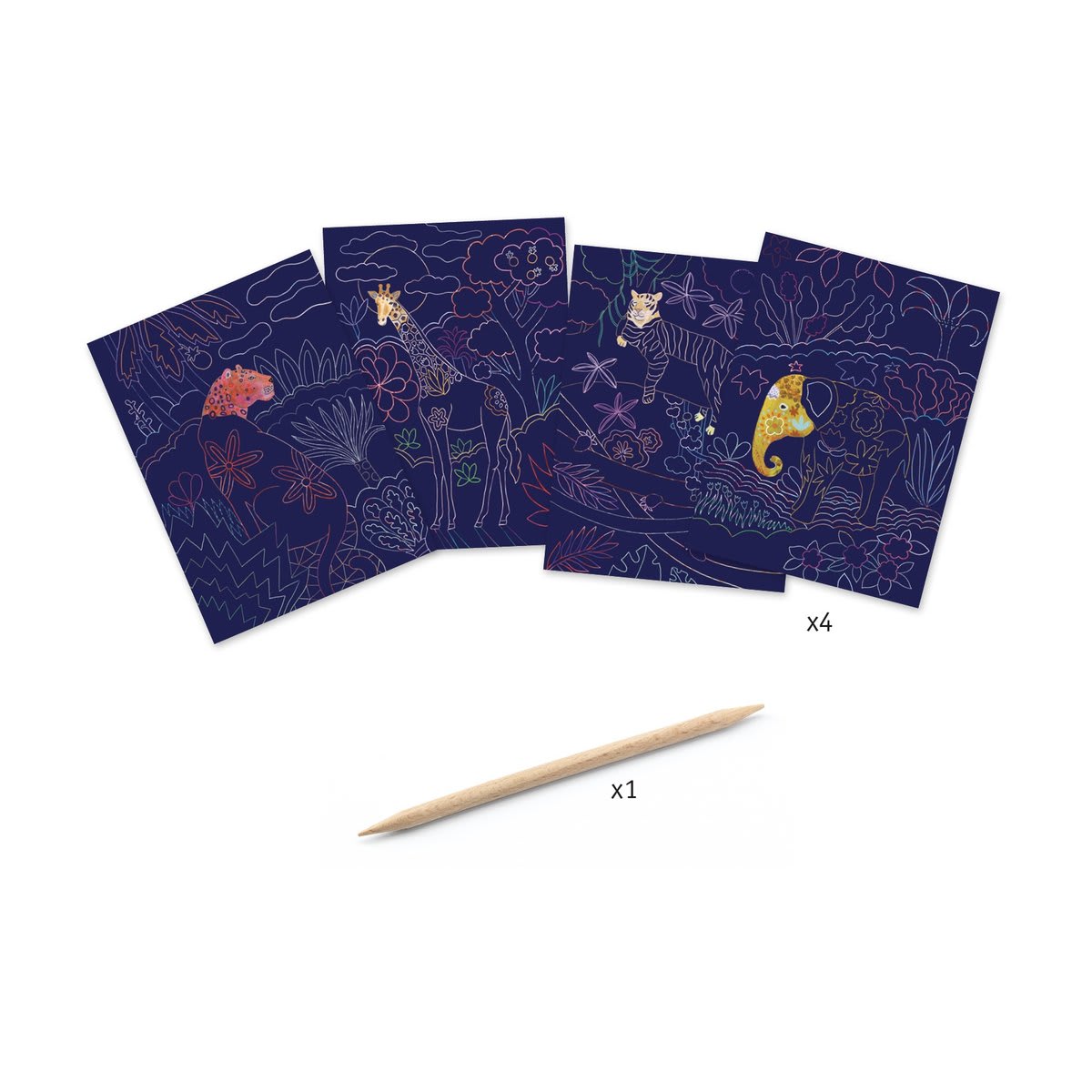 Láminas para Raspar Naturaleza - Djeco3