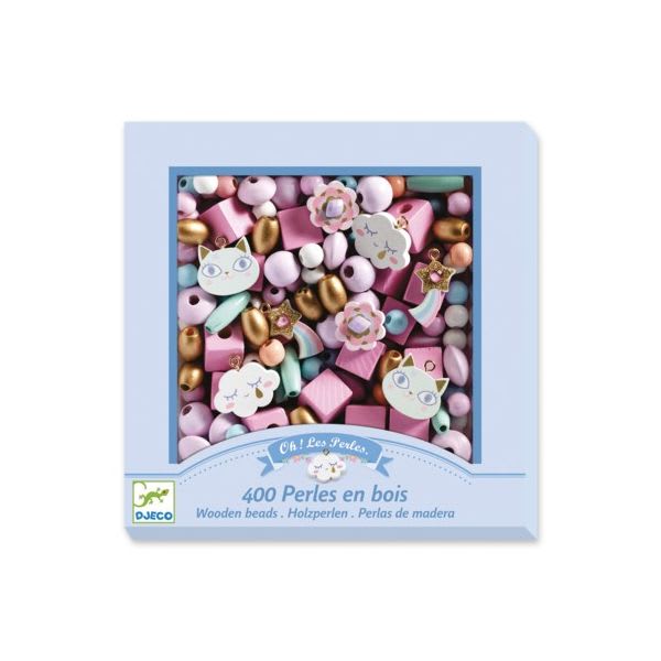 Mostacillas de Madera Arcoíris - Djeco 1