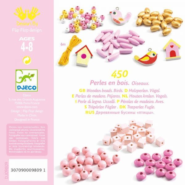 Mostacillas de Madera Rosa - Djeco3