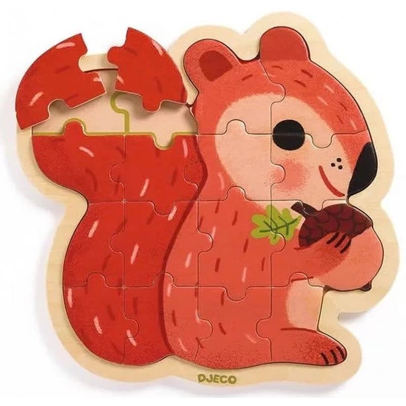 Puzzle Ardilla 9 Piezas - Djeco2