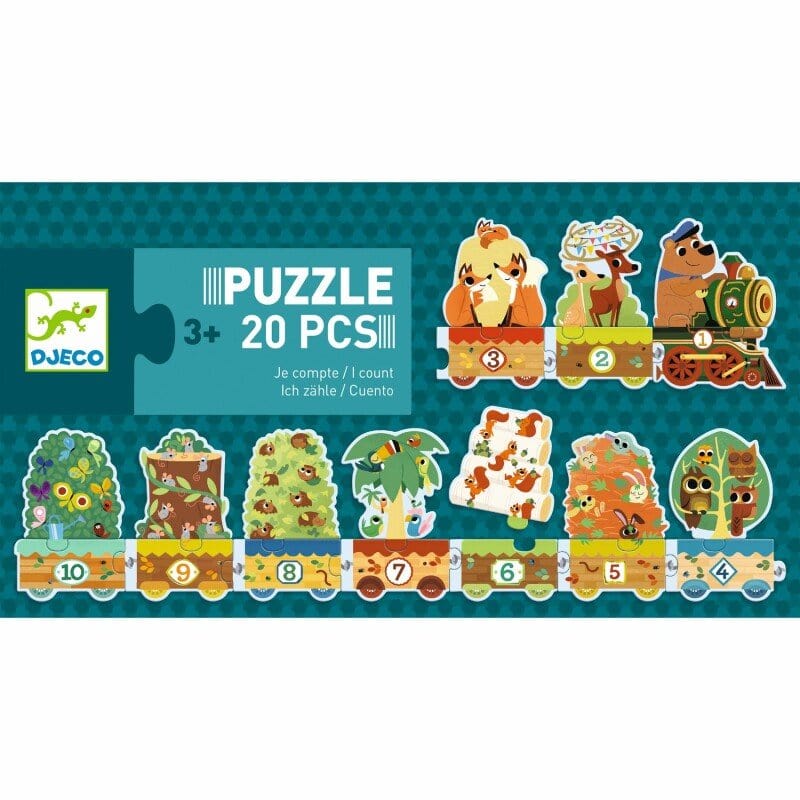 Puzzle Duo Tren Yo Cuento - Djeco4