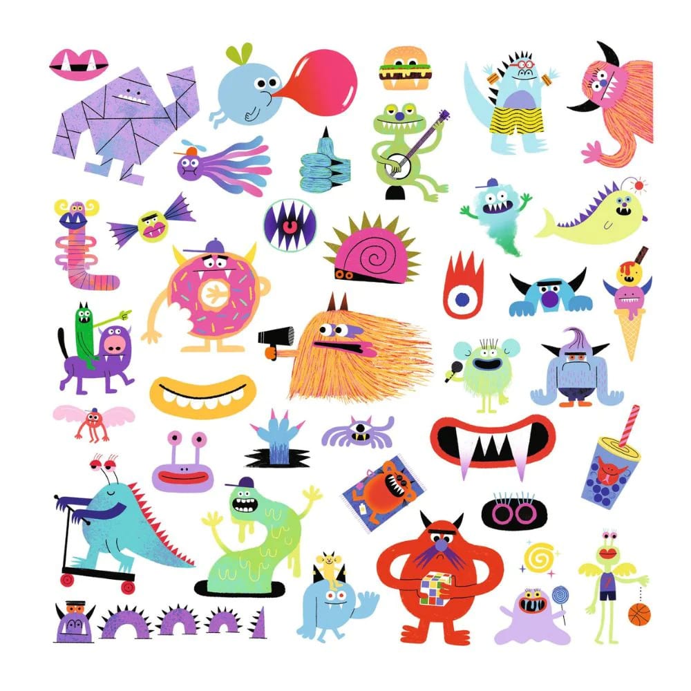 Stickers Monstruos 160 Unidades - Djeco2