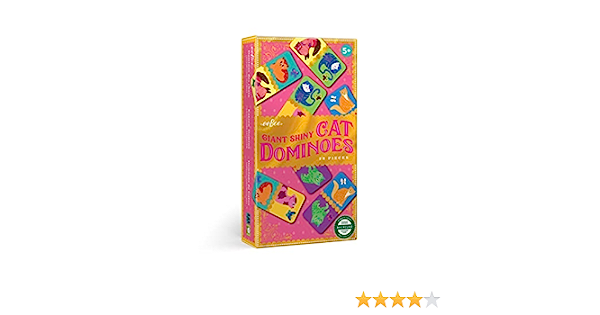 Juego Dominó Brillante Gigante Gato - Eeboo2