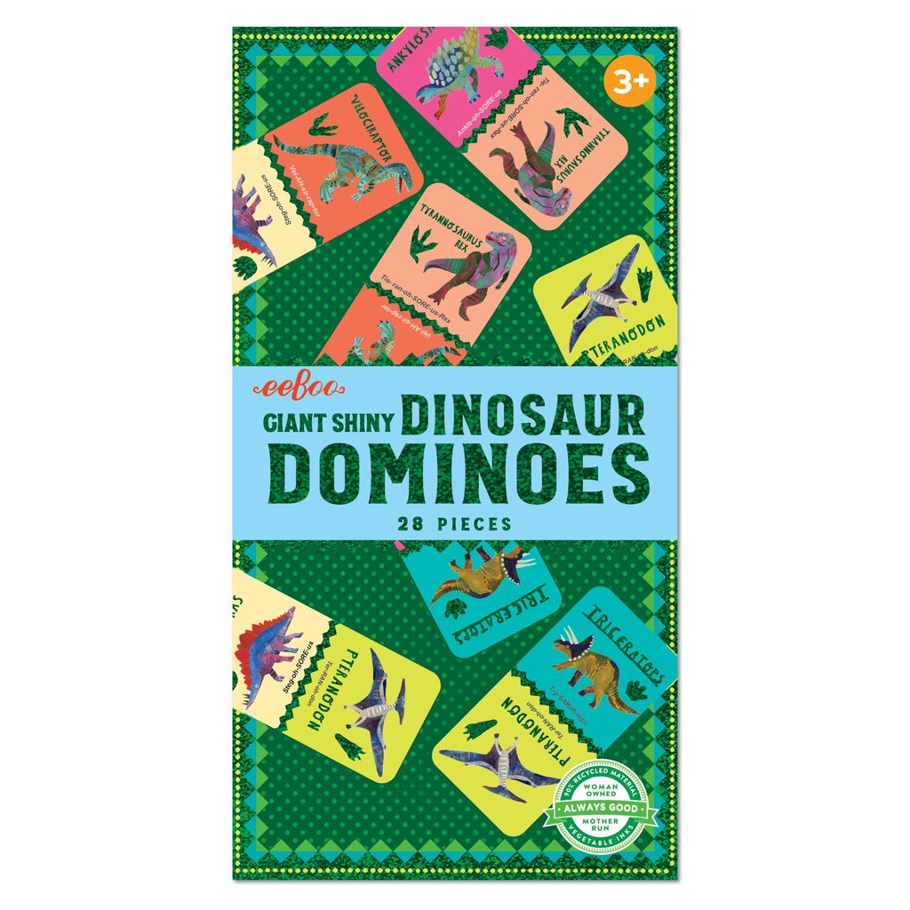 Juego Dominó Gigante Dinosaurio - Eeboo3