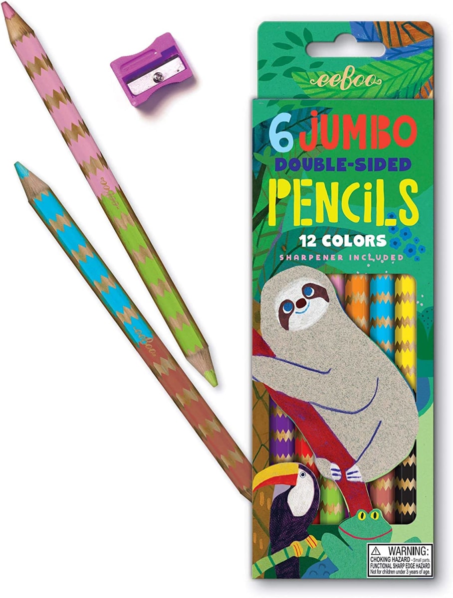 Caja 6 Lápices Perezoso - Eeboo 1