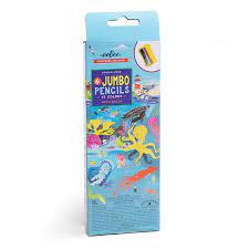 Caja 6 lápices Doble Bajol Mar - Eeboo1
