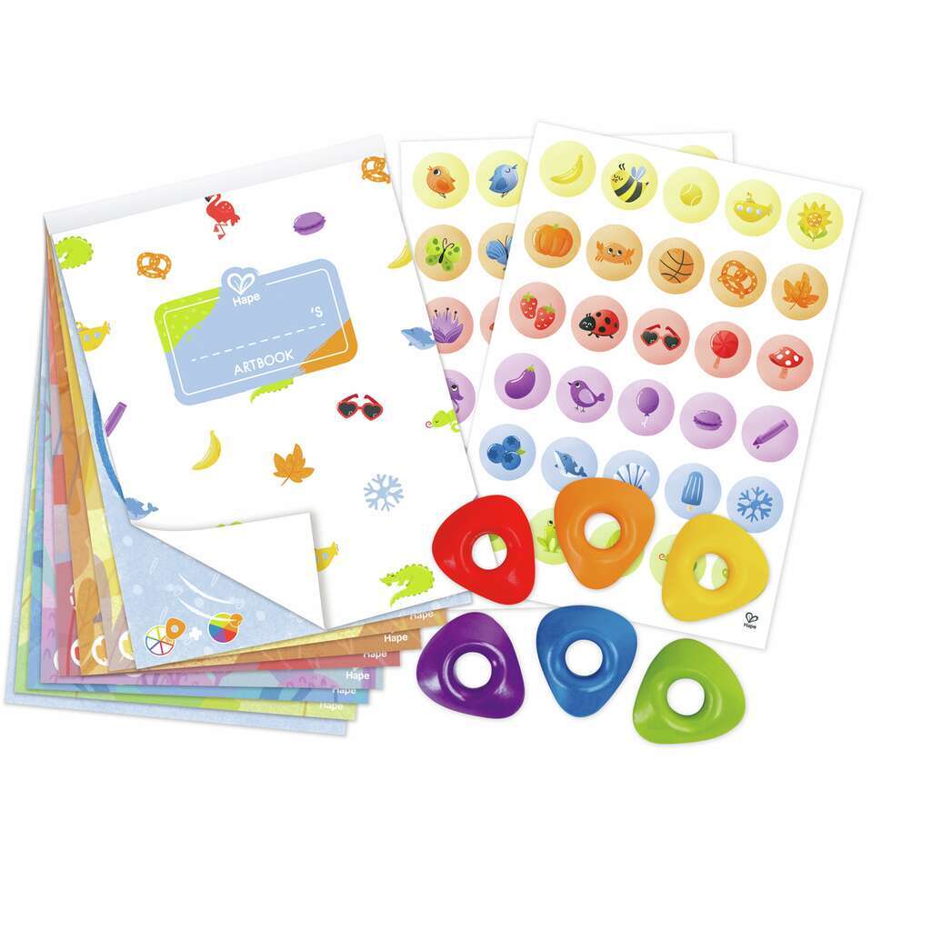 Set para pintar Crayones y Stickers - Hape2