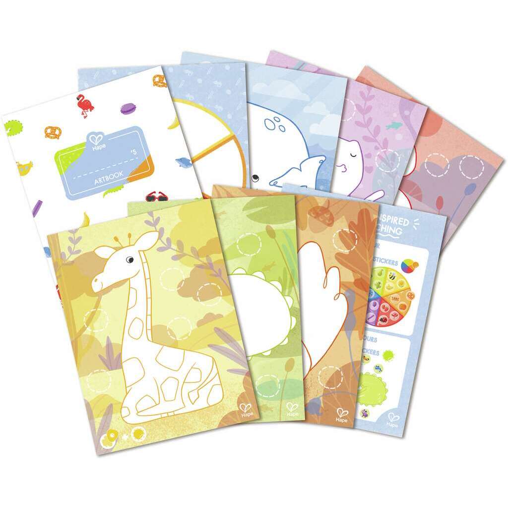 Set para pintar Crayones y Stickers - Hape5