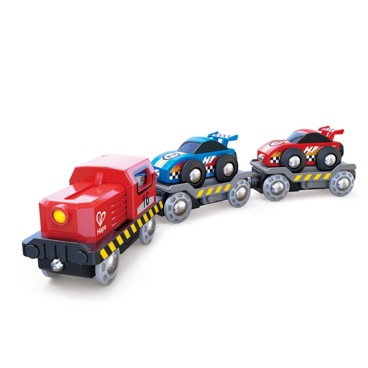 Tren transporte autos de carreras - Hape2