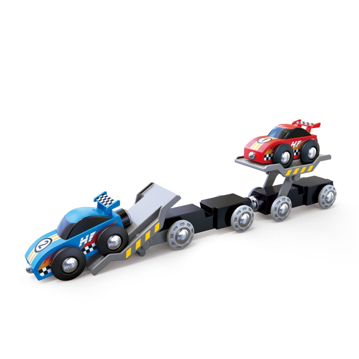 Tren transporte autos de carreras - Hape3
