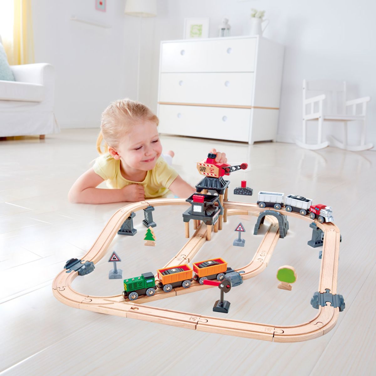 Pista de Tren Set de Carga Minera - Hape2