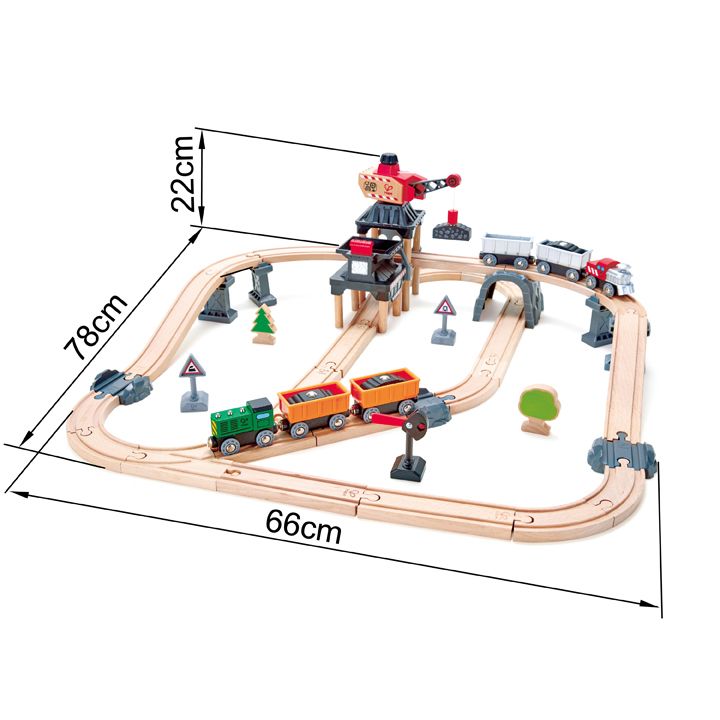 Pista de Tren Set de Carga Minera - Hape4