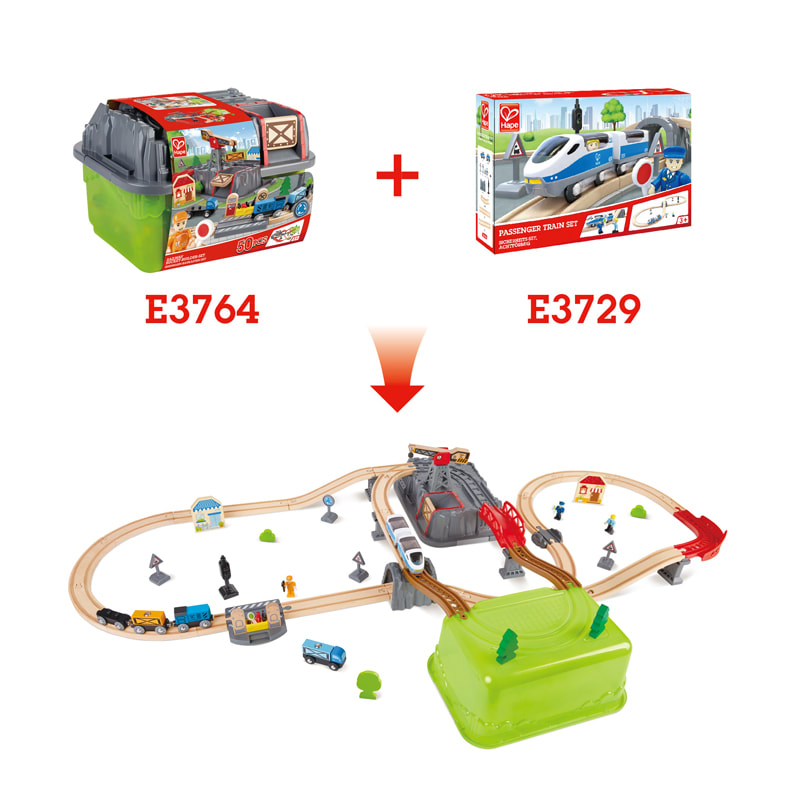 Pista de Tren Bloques de construcción - Hape5