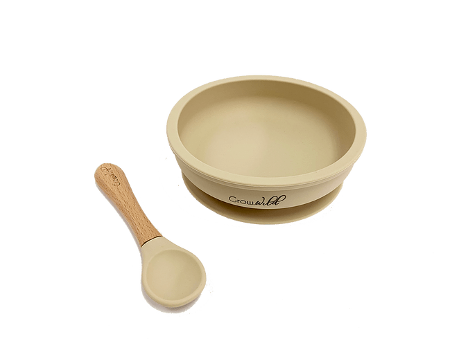 Plato con Cuchara Vanilla - Grow Wild 2