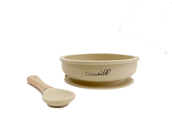 Plato con Cuchara Vanilla - Grow Wild1