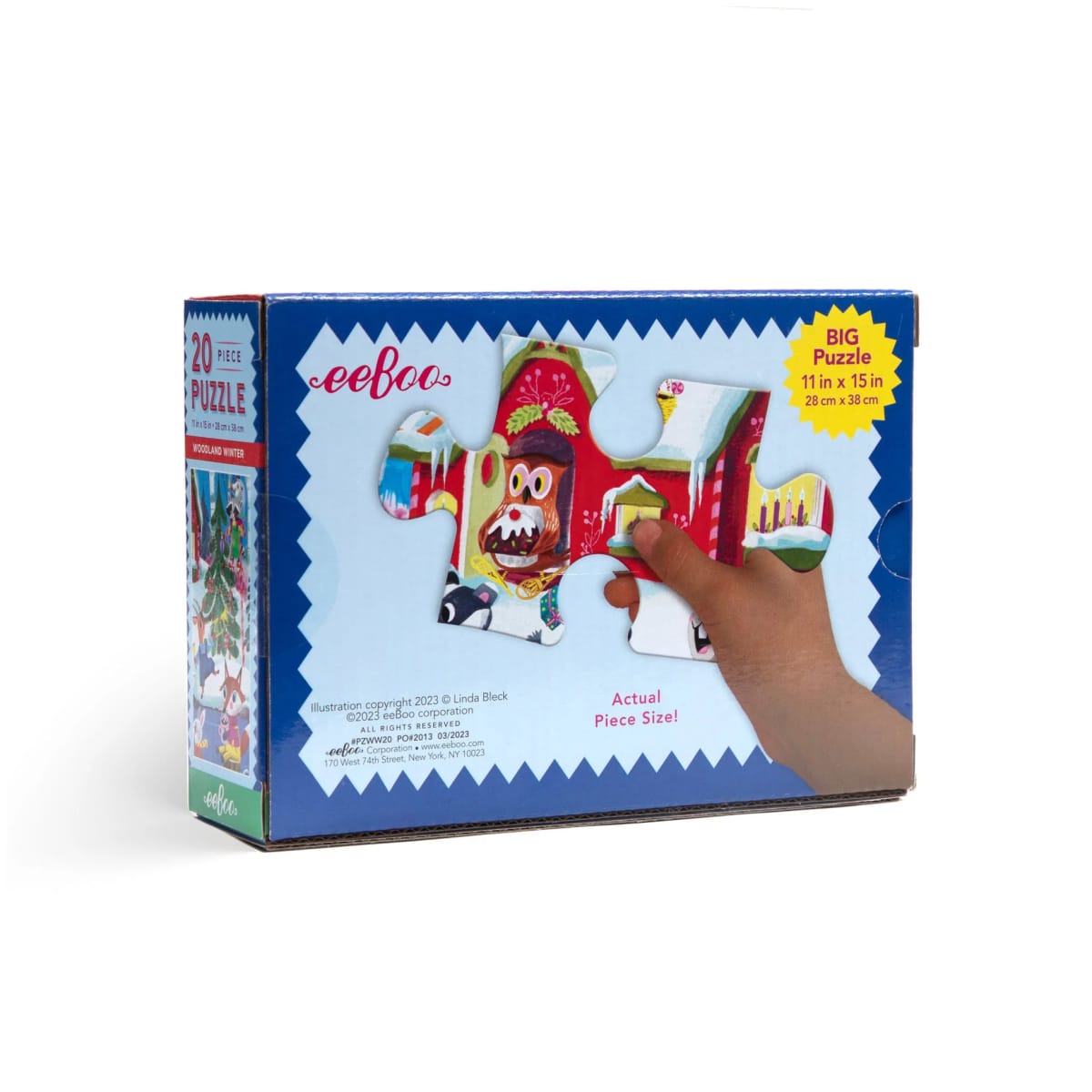 Puzzle 20 Piezas bosque invernal - Eeboo2