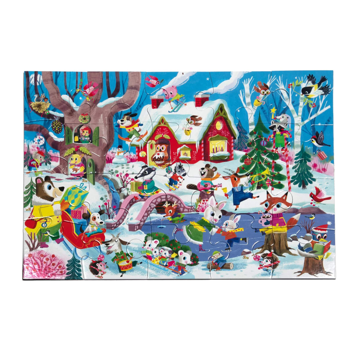 Puzzle 20 Piezas bosque invernal - Eeboo3