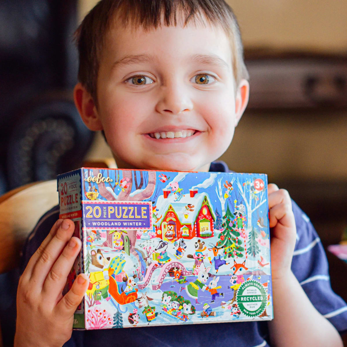 Puzzle 20 Piezas bosque invernal - Eeboo4
