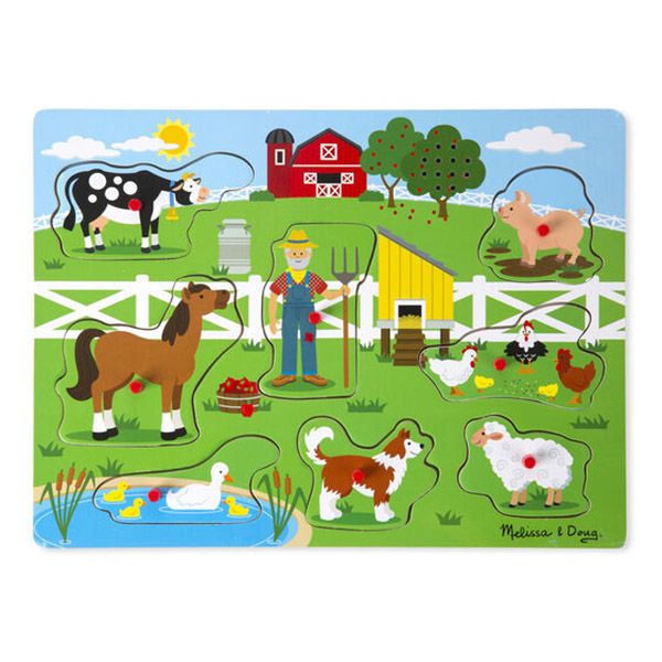 Juguete de Encaje con Sonido Granja - Melissa and Doug 3
