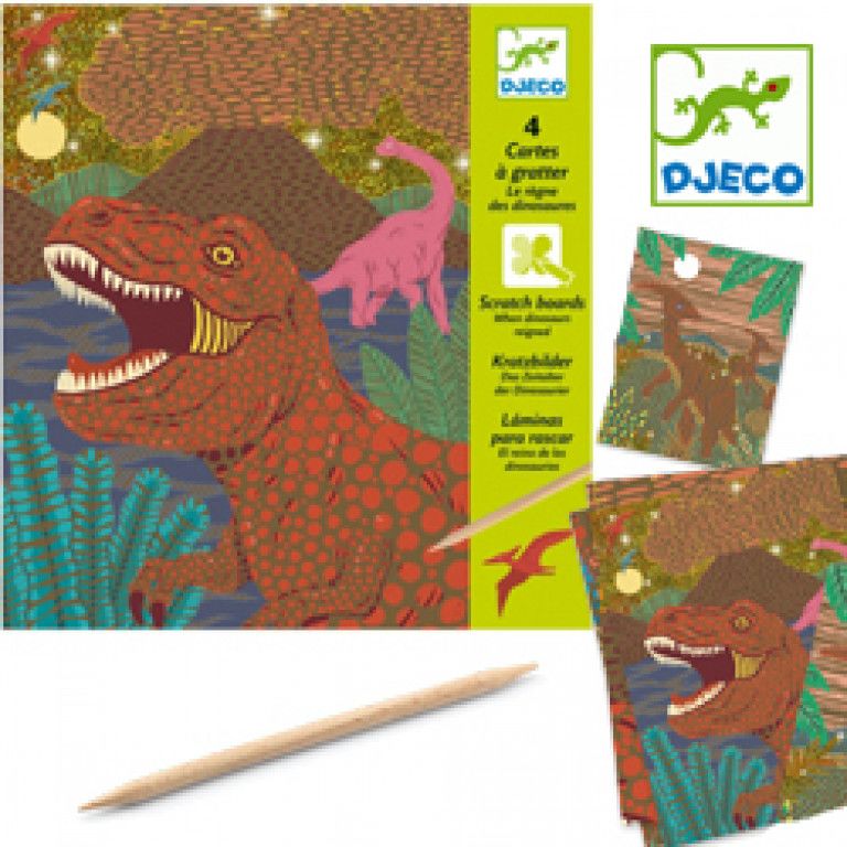 Láminas para Raspar Dinosaurios - Djeco4