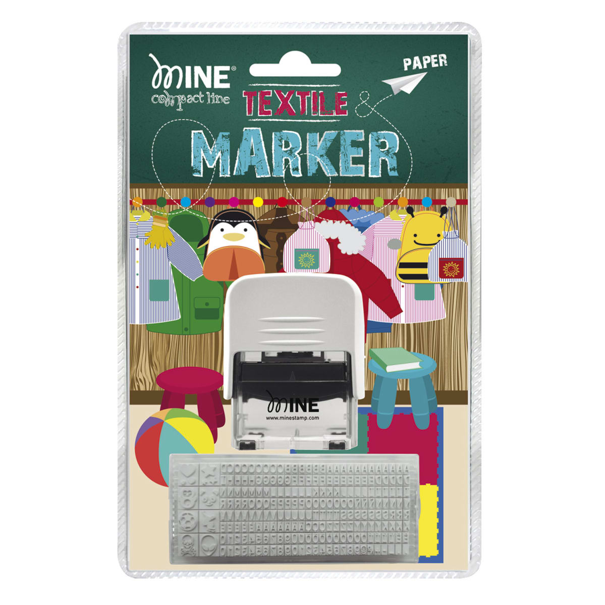 Marcador De Ropa Y Libros Mine 6