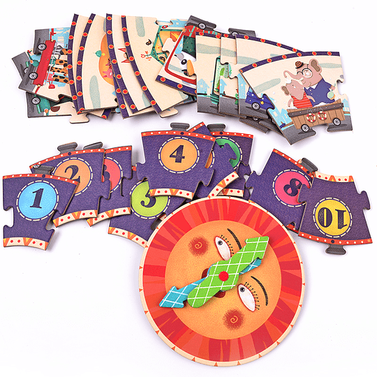 Puzzle Redondo Mi Viaje en El Tiempo 25 Piezas - Mideer1