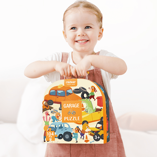 Puzzle Maleta Mi Garage 104 Piezas - Mideer1