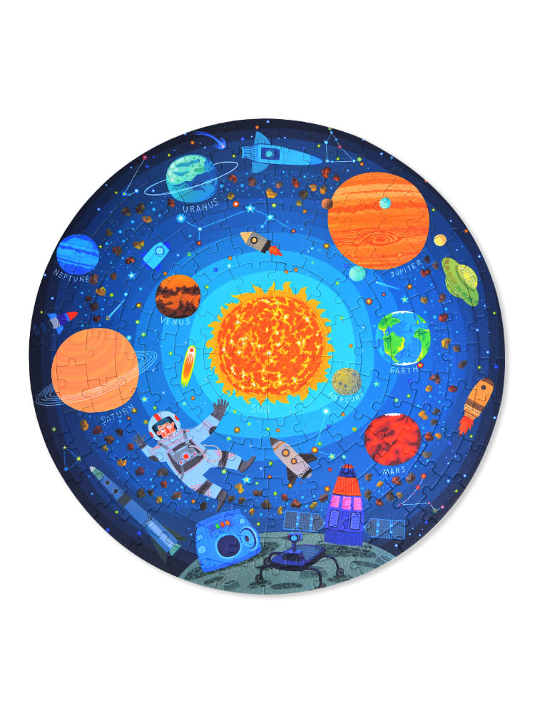 Puzzle Redondo en El Espacio 150 Piezas - Mideer4