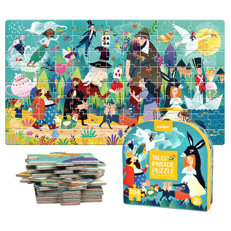 Puzzle Maleta Cuentos 104 Piezas - Mideer3