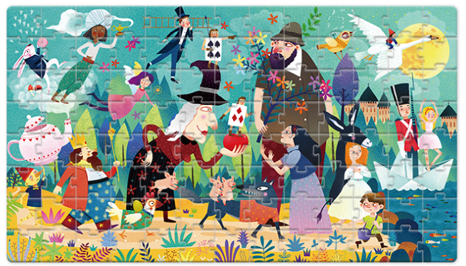 Puzzle Maleta Cuentos 104 Piezas - Mideer4