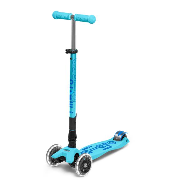 Scooter Plegable Maxi Deluxe Led Bright Blue - Micro1