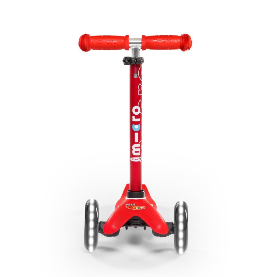 Scooter Infantil Mini Deluxe Led Rojo - Micro2