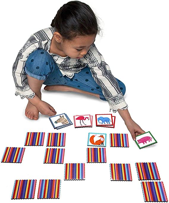Memorice Niños Pequeños Animales - Eeboo2