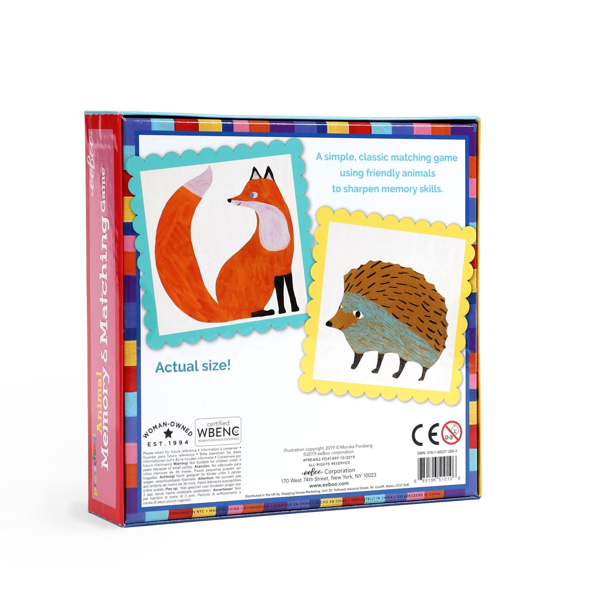 Memorice Animales Verde - Eeboo3