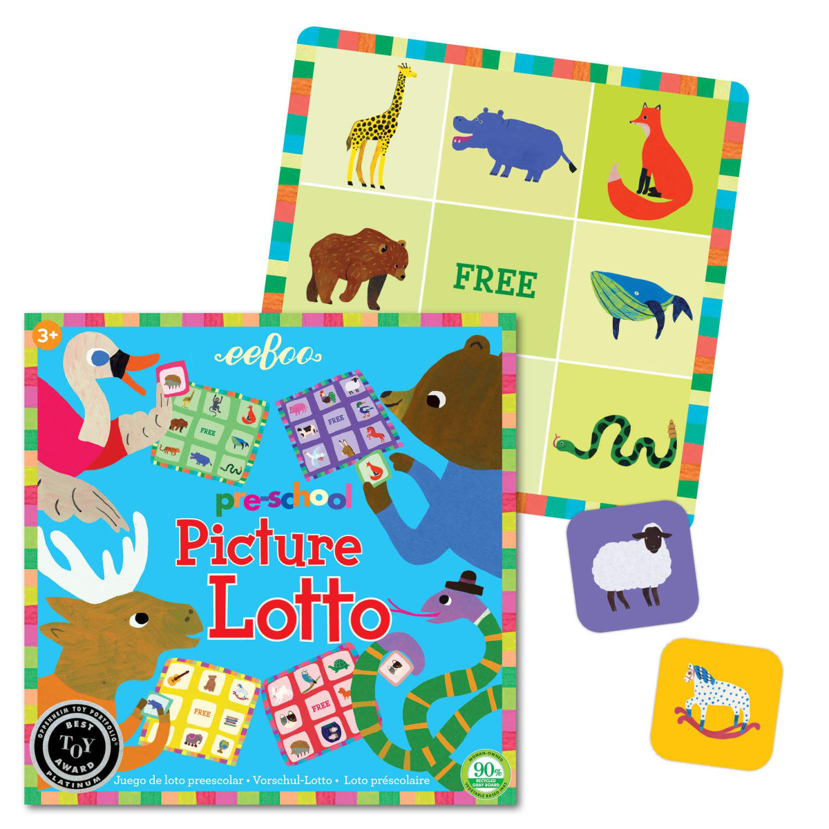 Juego Bingo Animales - Eeboo1