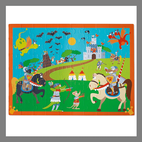 Puzzle Medieval 60 Piezas - Scratch Europe2