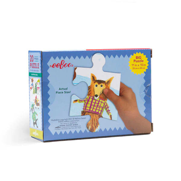 Puzzle 20 Piezas  Perros patinadores  - Eeboo2