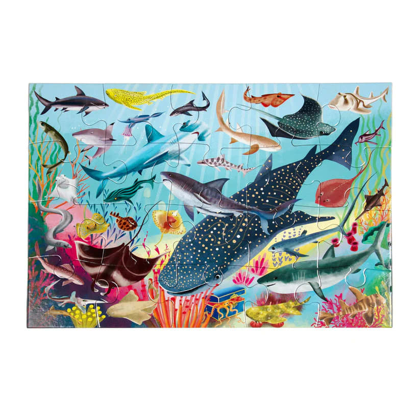 Puzzle 20 Piezas Tiburones - Eeboo3