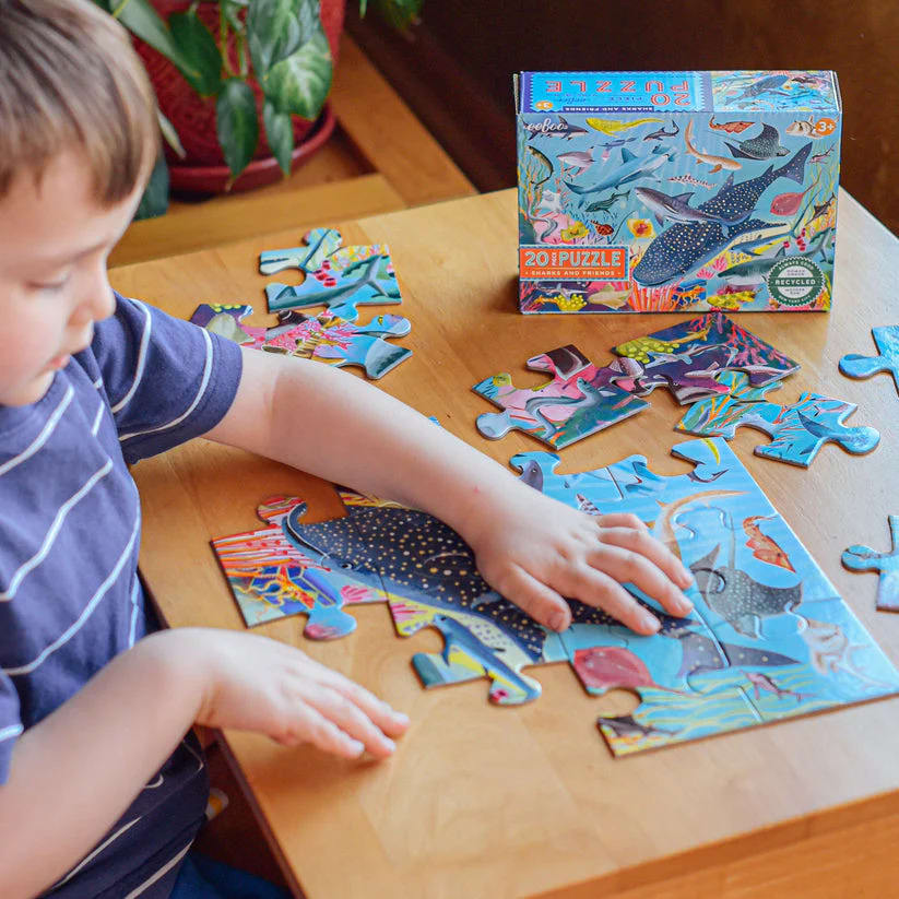 Puzzle 20 Piezas Tiburones - Eeboo4