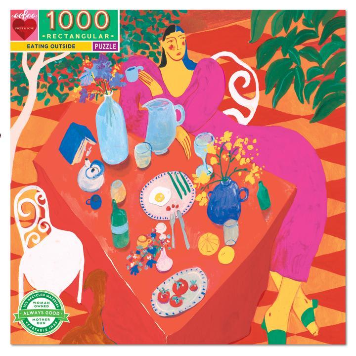 Puzzle 1000 Piezas Comer Afuera - Eeboo 4