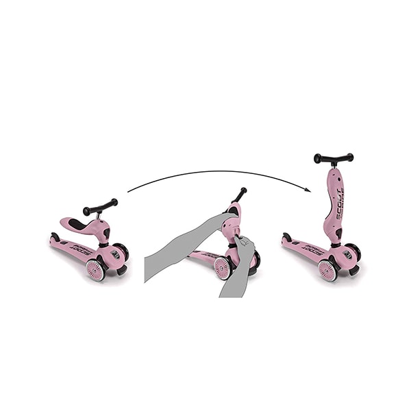 Scooter Monopatín 2 en 1 Highwaykick Palorosa - Scoot and Ride4