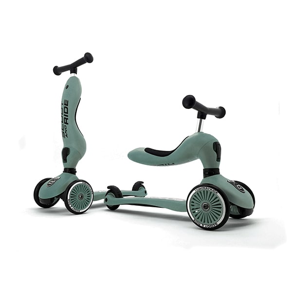 Scooter Monopatín 2 en 1 Highwaykick Forest - Scoot and Ride 3
