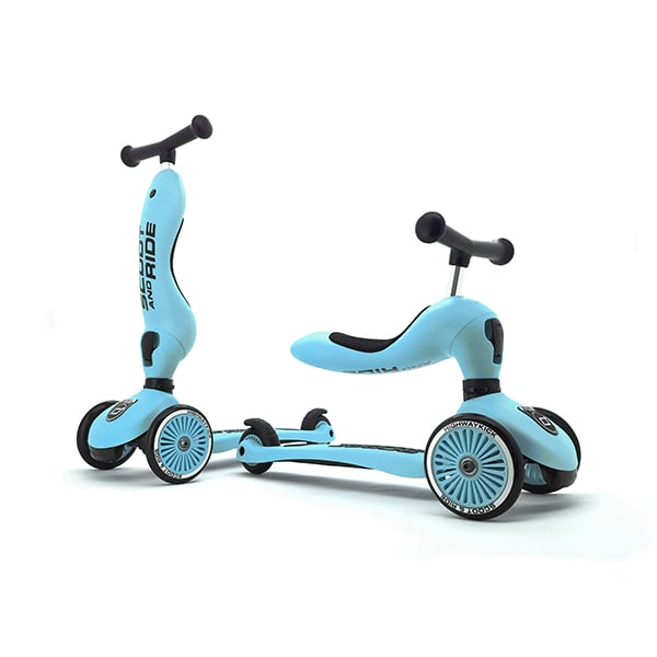 Scooter Monopatín 2 en 1 Highwaykick Blueberry - Scoot and Ride 3