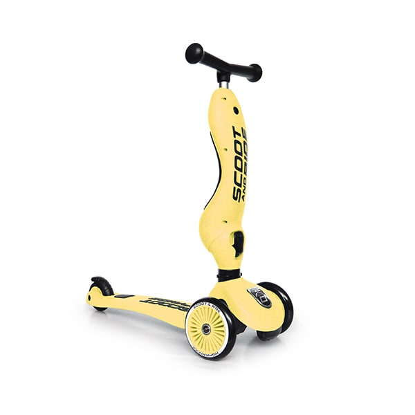 Scooter Monopatín 2 en 1 Highwaykick Lemon - Scoot and Ride2