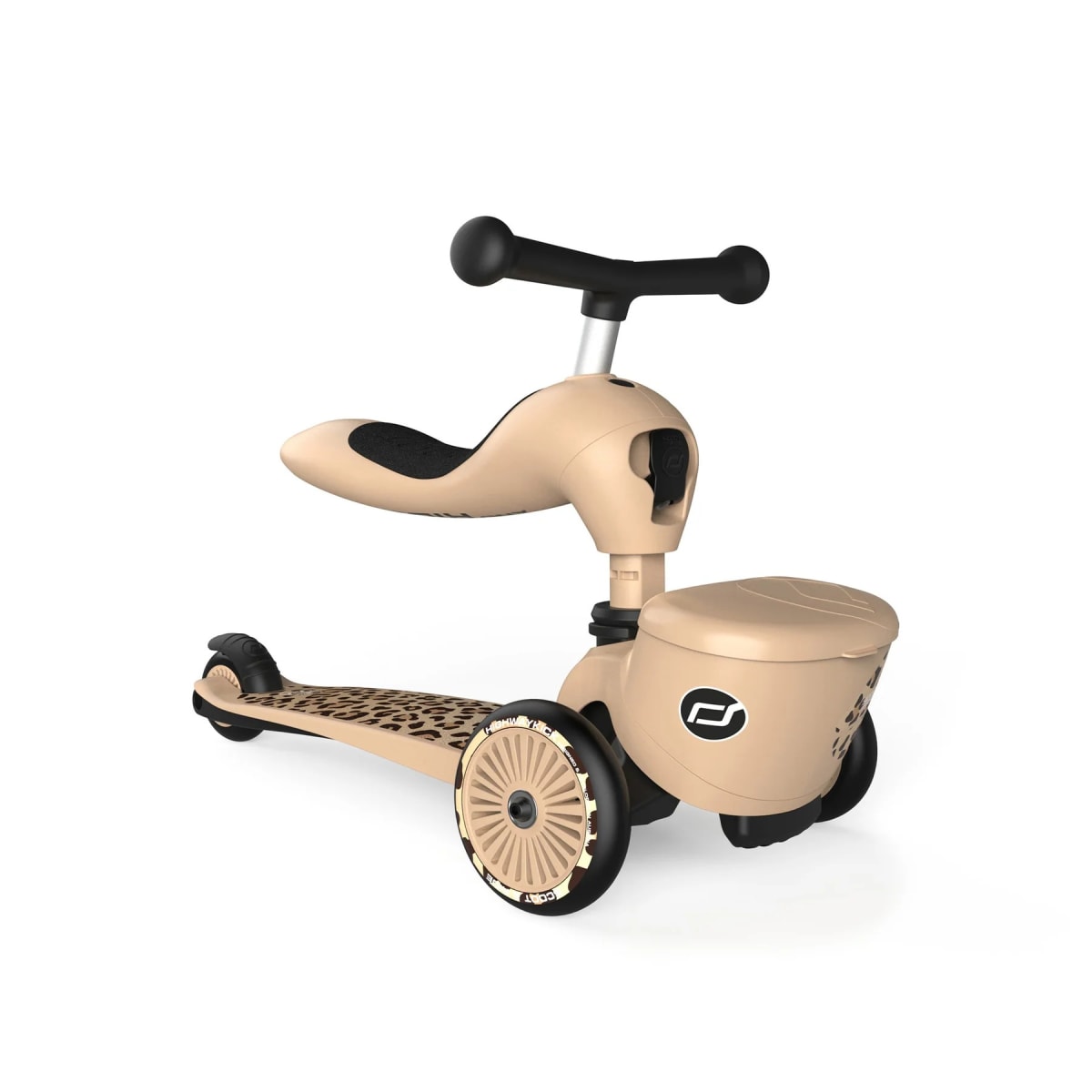 Scooter Monopatín 2 en 1 Highwaykick Leopardo - Scoot and Ride4