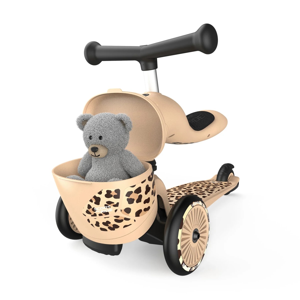 Scooter Monopatín 2 en 1 Highwaykick Leopardo - Scoot and Ride 1