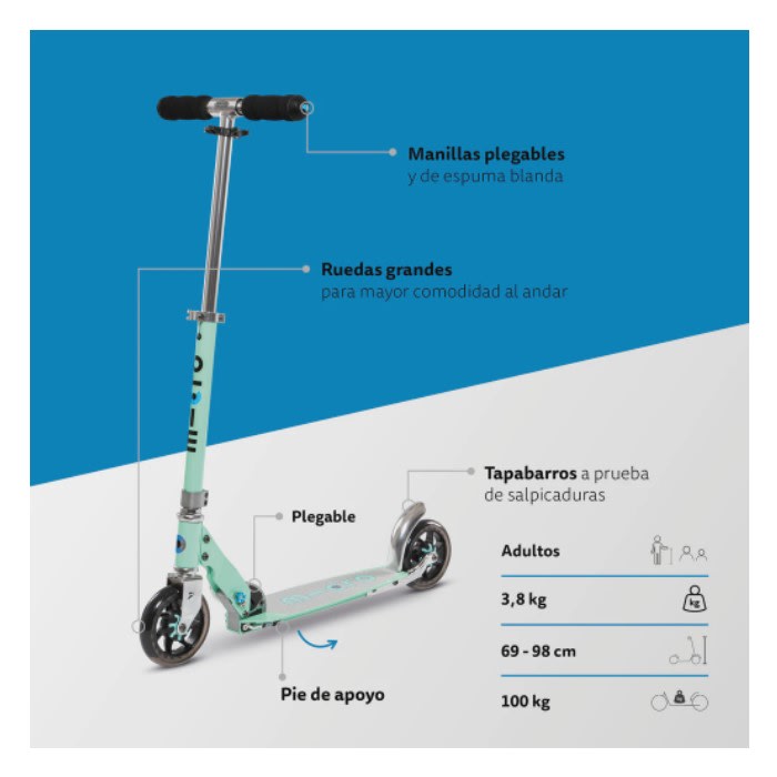 Scooter Adulto Speed Menta - Micro1
