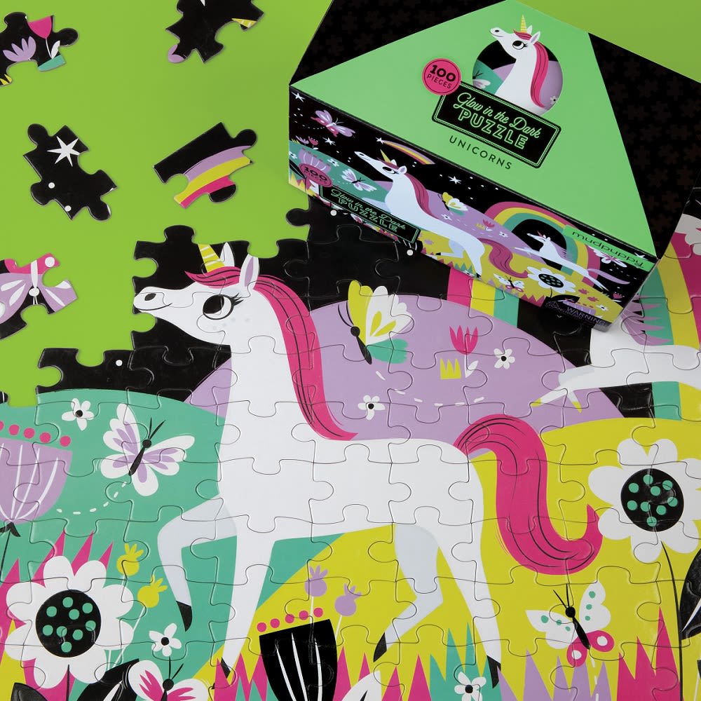 Puzzle Brillo Unicornio 100 Piezas - Mudpuppy4