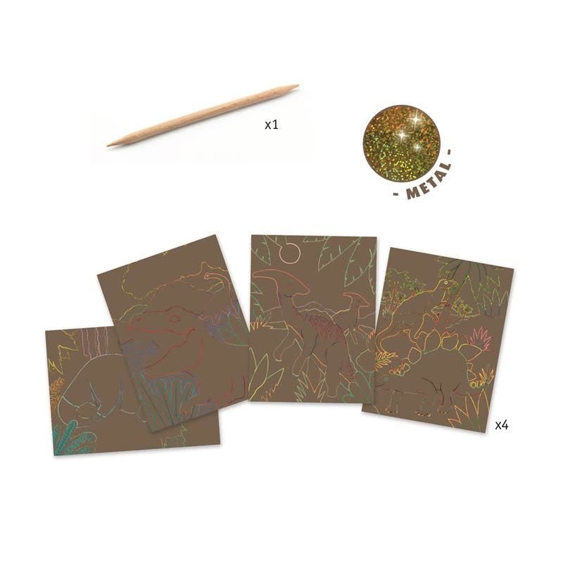 Láminas para Raspar Dinosaurios - Djeco5