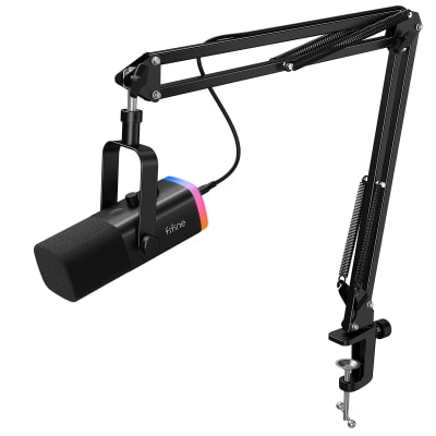 Micrófono Fifine AM8T Black con Brazo